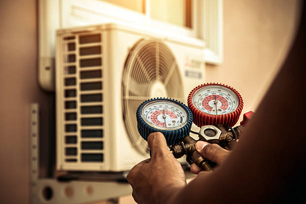 Professional Hvac Maintenance technician working in Barker, TX